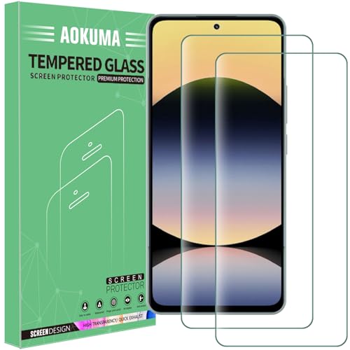 AOKUMA Verre Trempé compatible Xiaomi Redmi Note 14 4G / 5G, [Lot de 2] Protection d'écran Pour Redmi Note 14 [0.26mm] [Extrêmement résistant aux rayures] [Haute définition][Facile à installer]