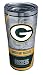 Tervis 1266044 NFL Green Bay Packers Edge Stainless Steel Tumbler with Clear and Black Hammer Lid 20oz, Silver