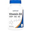 Nutricost Vitamin D3 5,000 IU (125mcg), 240 Softgels – Non-GMO and Gluten Free Vitamin D