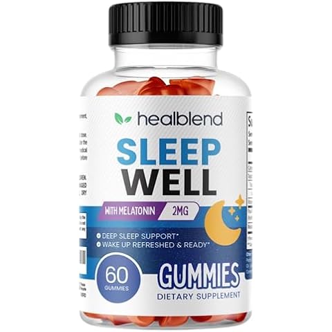 healblend Sleep Well Gummies with Vitamin B6, Passiflora Extract, Melatonin, 60 Gummies Cover