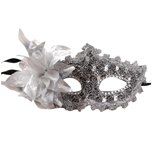 Générique Masque de Mascarade Femme, Accessoire Halloween Femme Loup Dentelle Femme Loup Bal...