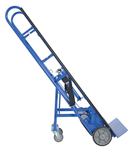 Vestil Appl-1200-66 Steel Appliance Cart With Ratchet, Swivel Rubber Wheels, 1,200 Lb. Load Capacity, 66-3/4" Height X 24" Width X 17" Depth #TOP5