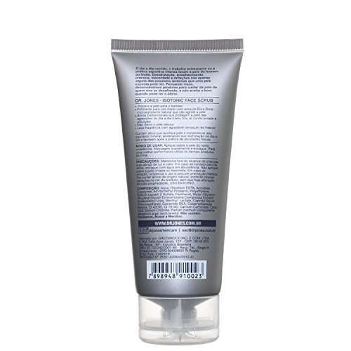 Gel de Limpeza Isotonic Face Scrub, Dr. Jones, Cinza