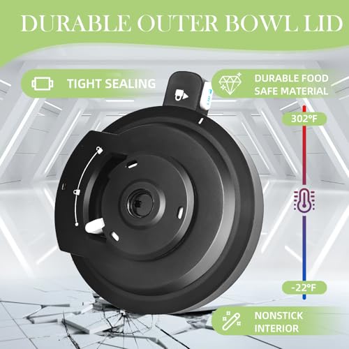 Image of Outer Bowl Lid for Ninja CREAMi Swirl NC701, Creami Replacement Lid,Creami Swirl Accessories Compatible with NC701 NC700