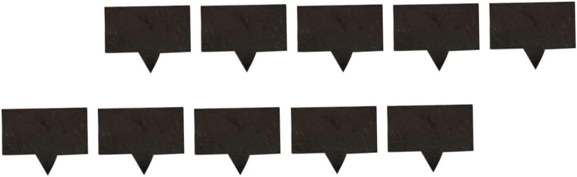 SHOWERORO 10pcs Cheese Markers Square Dessert Toppers for Cake Cheese and Plant Labels for Home Bakery and Party Decorations