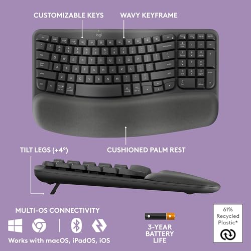 Logitech Wave Keys MK670 Keyboard & Mouse by Logitech - Image 7
