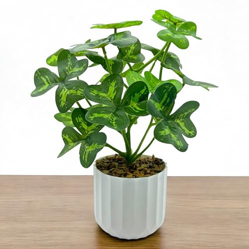 SKYGREEN Artificial Plants With Pot | Small Plants With Pot | Fake Plastic Plants With Pot | Artificial Plant For Home Decor & Office Decor | Indoor Plants | Artificial Plants For Decoration | (SPP-3)