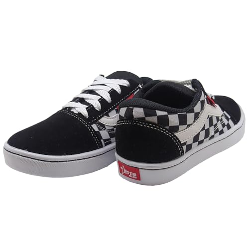Tênis Infantil Masculino Feminino Best Star Preto Xadrez (Preto, BR, Criança de 9 a 12 anos, Numéric