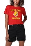 Ferris State University Large Women's Crop Top T-Shirt, Red, Small