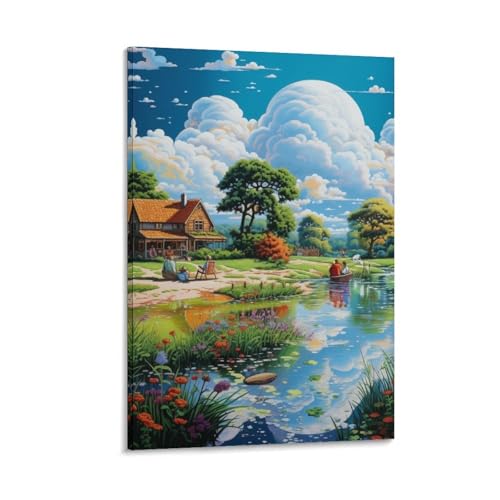 Impression sur toile paradis pour transformer un mur vide de chambre