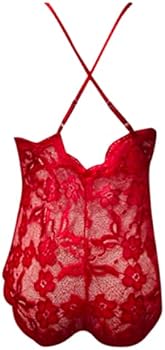 RED VALENTIJN' Sexy open cup lingerie set met kant - rood
