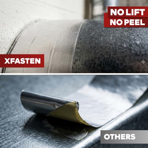XFasten Aluminum Tape for Ductwork 1 Inch Width, (3-Pack) 3.6 mil High Heat Resistant, Heavy Duty Aluminum Foil Tape for Ductwork, Dryer, Vent, and Sealing HVAC for Ducts, 495 Feet Total by XFasten - Image 7
