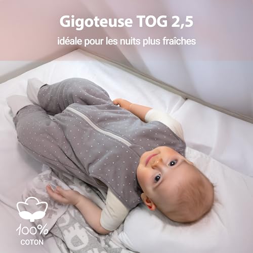 Gigoteuse a pied confortable pour les matins dynamiques de bébé