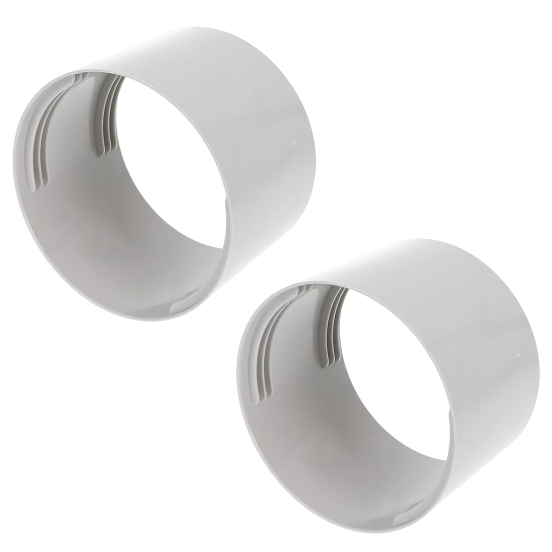 Hndhbfgrt Gray Portable Air Conditioner Exhaust Hose Coupler(2 Pack), Universal Adapter 5.9 Inch Diameter Connector For Ac Vent Hose
