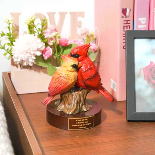 Estatua decorativa de cardinal para San Valentín miniatura 5