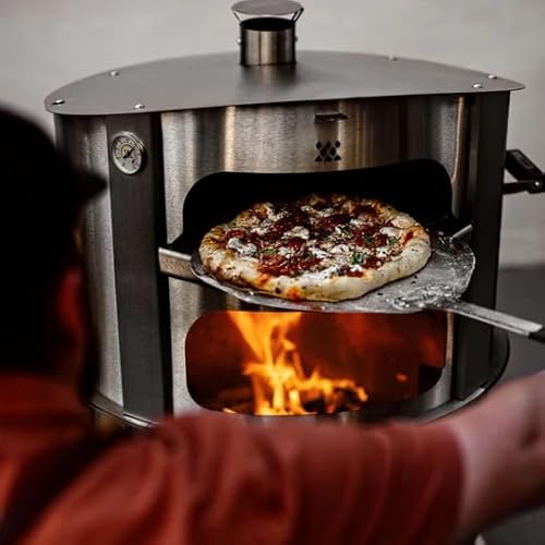 Live-Fire Pizza Oven (Stainless Steel) | 27.5 Inch | Made in the USA | Make Profressional Pizzas in Your Backyard | Compatible W/X Series 24 & 30 Fire Pits | Portable Pizza Oven - Image 3