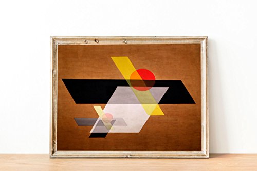 Motif graphique Bauhaus László Moholy Nagy - La solution déco 50 x 70 cm pour mur vide