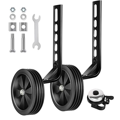 Dirt Bikes Training Wheels – Strong 12–20 Inch Adjustable Stabilizers, Reliable Support for Children’s Bicycles | Heavy Duty Balance Wheels for Single Speed Bikes, Easy to Mount, Safe Riding Accessory