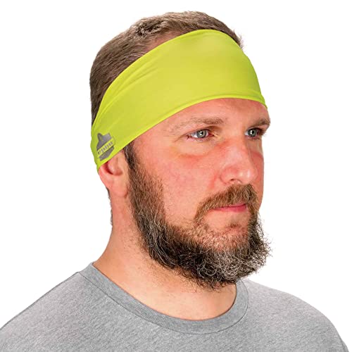 Ergodyne Chill Its 6634 Cooling Headband Sports Headbands for Men and Women Moisture Wicking Lime