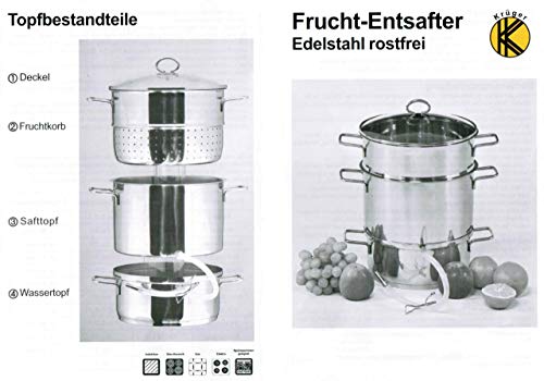 Dampfentsafter KRÜGER Krüger ES Edelstahl, „Mainau“