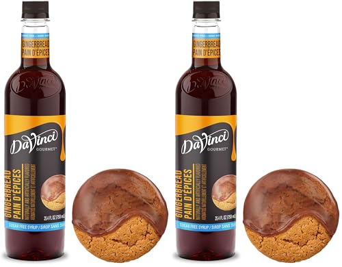 Image of DaVinci Gourmet Sugar-Free Gingerbread Syrup, 25.4 Fluid Ounce (Pack of 2)