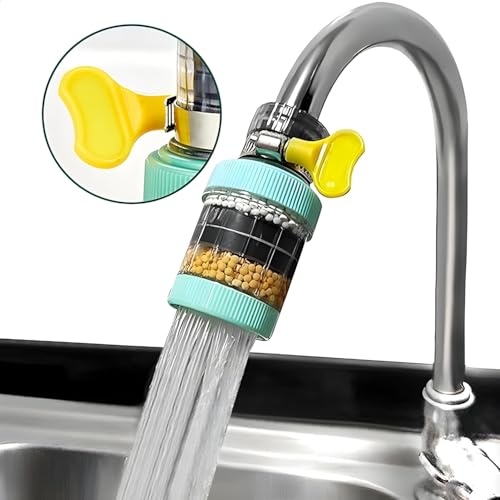 Image of IONIX Tap Filter Pack of 2 Multilayer Faucet Filter - 5 Layer Activated Carbon Water Purifier for Kitchen and Bathroom