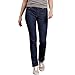 Dickies womens Perfect Shape Denim - Straight Stretch Jeans, Rinsed Indigo Blue, 14 US
