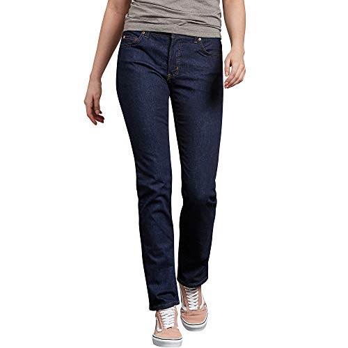 Dickies Women's Perfect Shape Denim Jean-Straight Stretch2