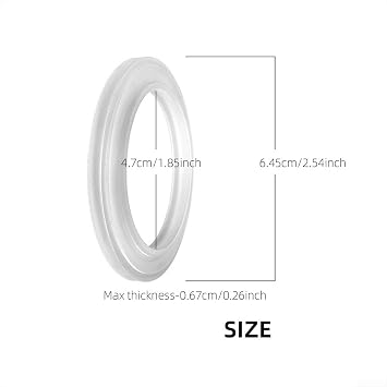 51mm Silicone Espresso Machine Gasket Replacement, 2-Pack for Heat Resistant Brew Head Seal Ring for Dolim, for GEVI for MR Espresso Machines, Coffee Maker Accessories