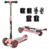 🛴 CARACTERISTICAS: Este patinete está diseñado para que niños de diferentes alturas puedan usarlo gracias a su manillar regulable (63 cm a 82 cm). Es un modelo robusto gracias a su estructura fabricada de alta resistencia. Cuenta con dos ruedas delanteras y otras dos traseras pequeñas juntas. El freno se acciona con el pie de forma directa sobre las pequeñas ruedas traseras, deberás enseñarle como usarlo para cuando se presente la ocasión.