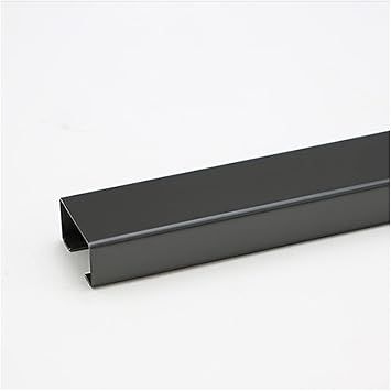 Cable Trunking Hider Black Stainless Steel, Durable Wires Management Kit for Hold 3 5 7 13 18 30 60 90 Cables, Wires Organizer Protection Cover Metal Cable RacewayL1m,W24mm-Hold 5 Cables