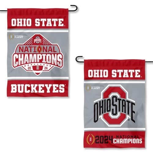 Ohio State Buckeyes 2024 National Champs Double Sided Garden Banner Flag