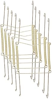 Xinlinke Lot5 10-Inch Large Invisible Plate Wire Hanger Wall Holders with Protective Rubber