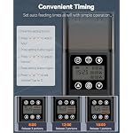 Pawfly Automatischer Fischfutterautomat für Aquarium Auto Timer Fischfutterautomat für Aquarium 320 ml Fischfutterspender für Pulver, Pellets und Granulat, batteriebetrieben (inklusive) – Bild 5