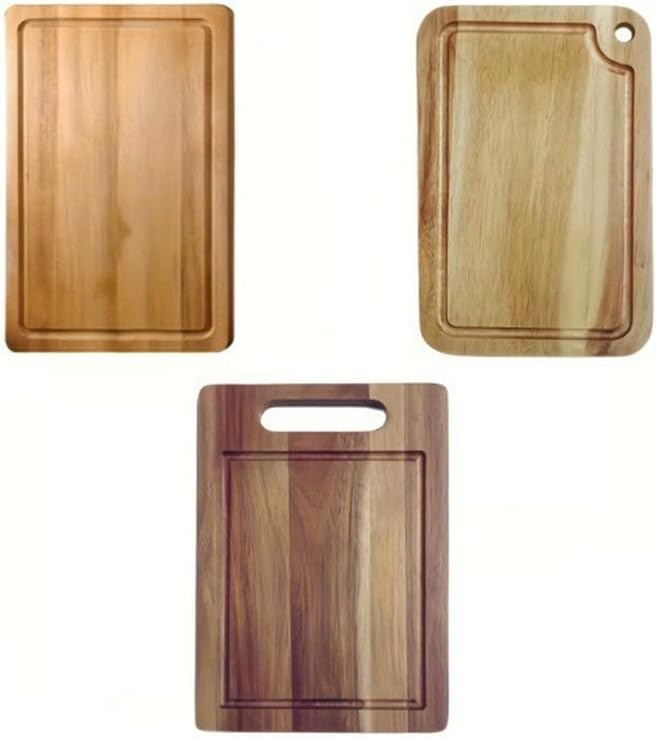 Versatile Wooden Chopping Board - Square Cutting Board & Pizza Tray for Kitchen, Perfect for Cooking, Entertaining & Food Prep - Durable & Stylish Kitchen Essential