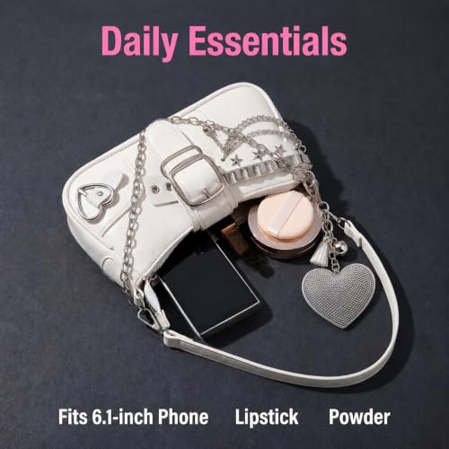 Y2k Purses for Women,Cute Purse of Y2k Accessories,Emo Purse Goth Punk Style Bag by LUJIEBANG - Used condition - Image 7