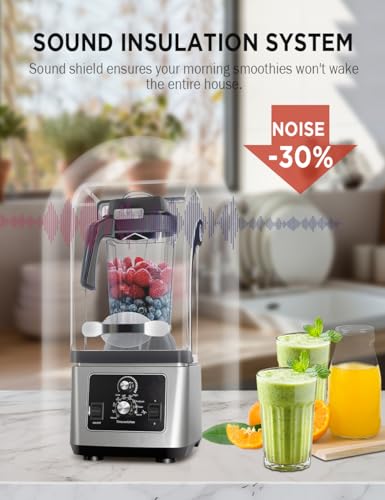 Cavlhils Commercial Blender for Kitchen, 2200W Professional-Grade Power ...
