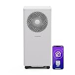 Klarstein Climatiseur Mobile avec Evacuation 9000 BTU, Climatisation Portable 3 en 1, Refroidissement, Déshumidificateur, Ventilateur, Connectivité IoT, Compatible Alexa/Google, Jusqu'à 31m², Blanc