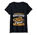 Damen Normale Omas Stricken Coole Omas Fahren Motorrad T-Shirt mit V-Ausschnitt