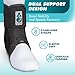 Med Spec ASO Ankle Stabilizer (Medium, Black) – Ankle Brace for Sprained Ankle and Peroneal Tendonitis, Orthopedic Ankle Support for Men, Women, Adults, Teens and Kids, Sports Injury Recovery, 264014