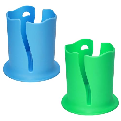 KNUKPE - 2Pack Paddle Board Cup Holder, Universal Paddle Board Accessories Multifunctional Anti Tipping Paddleboard Drink Holder, Paddleboard Kayak Cup Holder for Outdoor Kayak Accessories (Blue+Green) - -13%