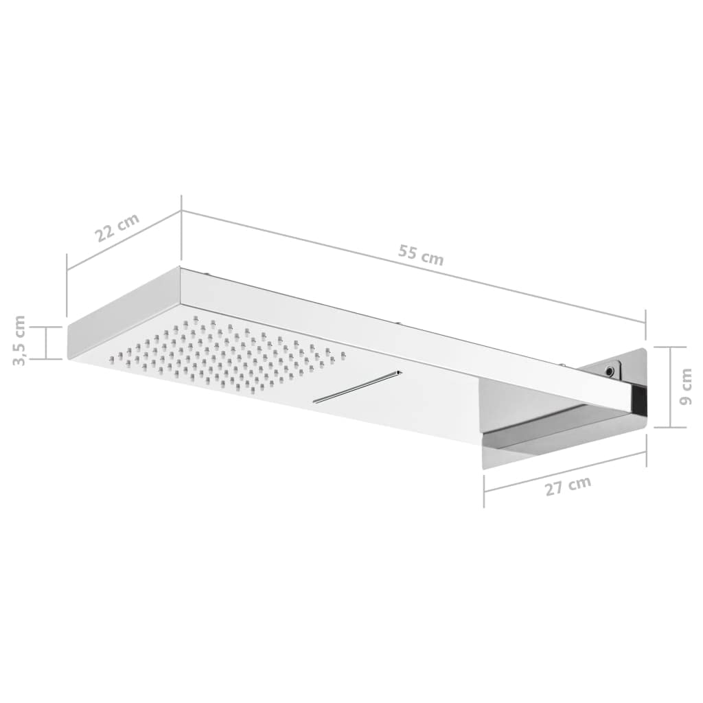 ShGaxin Cabezal de Ducha de Pared Acero Inoxidable 201 Plateado, Rociador Ducha, Ducha Lluvia, Alcachofa Ducha, Duchas De Baño Alcachofa Lluvia, Recambios Columna Ducha - 147724