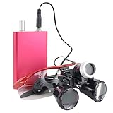 【Uso Inalámbrico y Portátil】Gafas de aumento dentales batería recargable permite operación sin cables, diseño compacto y ligero ofrece gran portabilidad entre o configuraciones al aire libre