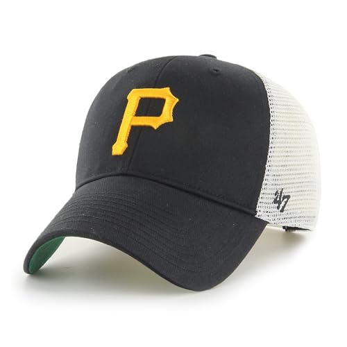 '47 Pittsburgh Pirates MLB Most Value P. Branson Noir Blanc Casquette de Camionneur Réglable