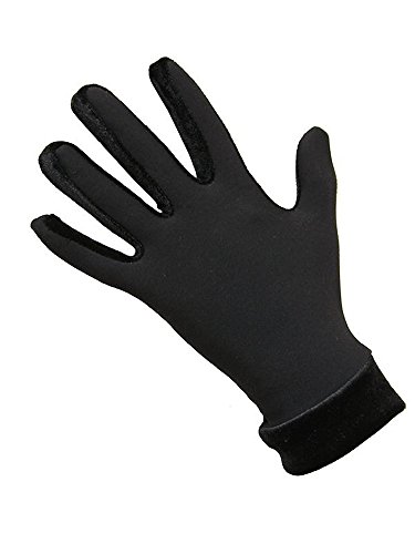 Thermal Figure Skating Gloves with Velvet (Black)