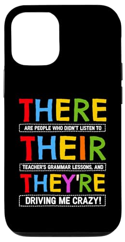 There They They English Grammar Teacher �ʔ������[���AT�V���c �X�}�z�P�[�X iPhone 12/12 Pro �p