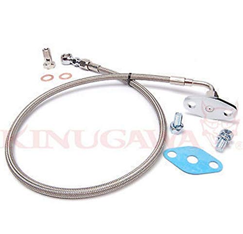 Kinugawa Turbo Oil Feed Line Kit Compatible with TOYOTA 3SGTE Rev3 with Garrett T3 T4 Turbocharger