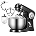 Produktbild Kealive Küchenmaschine, KEALIVE 10-Gang Multifunktions-Knetmaschine mit 5L Edelstahlbehälter, 360 ° Spritzschutz, Knethaken, Drahtpeitsche, Flat Beater, Anti-Rutsch-Design