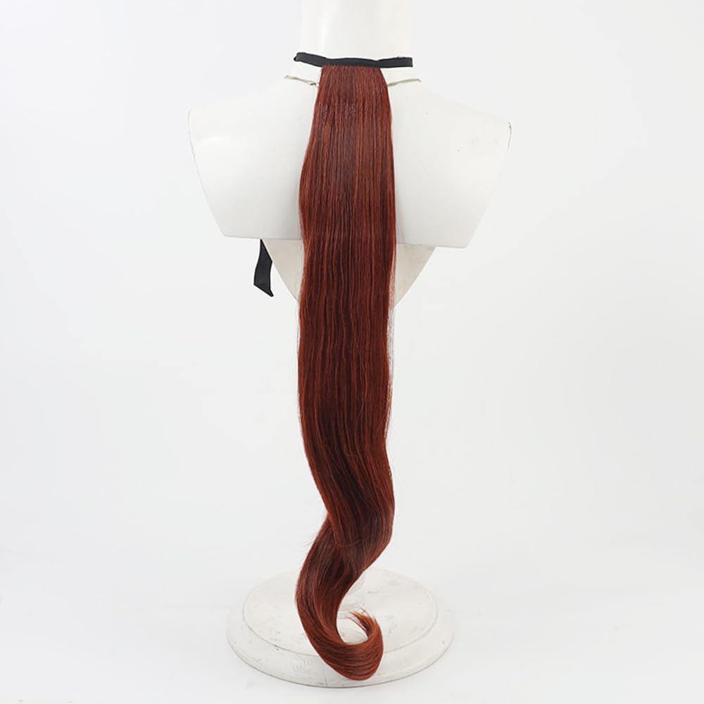 Meisho Doto Brown Synthetic Hair Full Head Cover Daily Cute Anime Halloween Carnival Comic Exhibition Cosplay Hair Natural COS Ombre Wigs with Bangs (Meisho Doto-Hair+Ears+Tail)