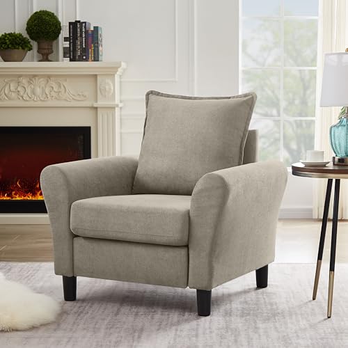 Sillón Moderno Beige Piel de Melocotón miniatura 5
